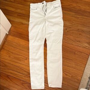 H&M Women's Cream Skinny Jeans